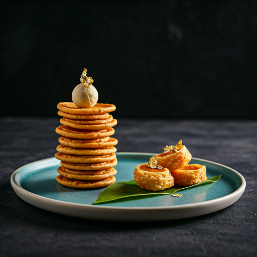 Elegant Indian dessert platter presentation